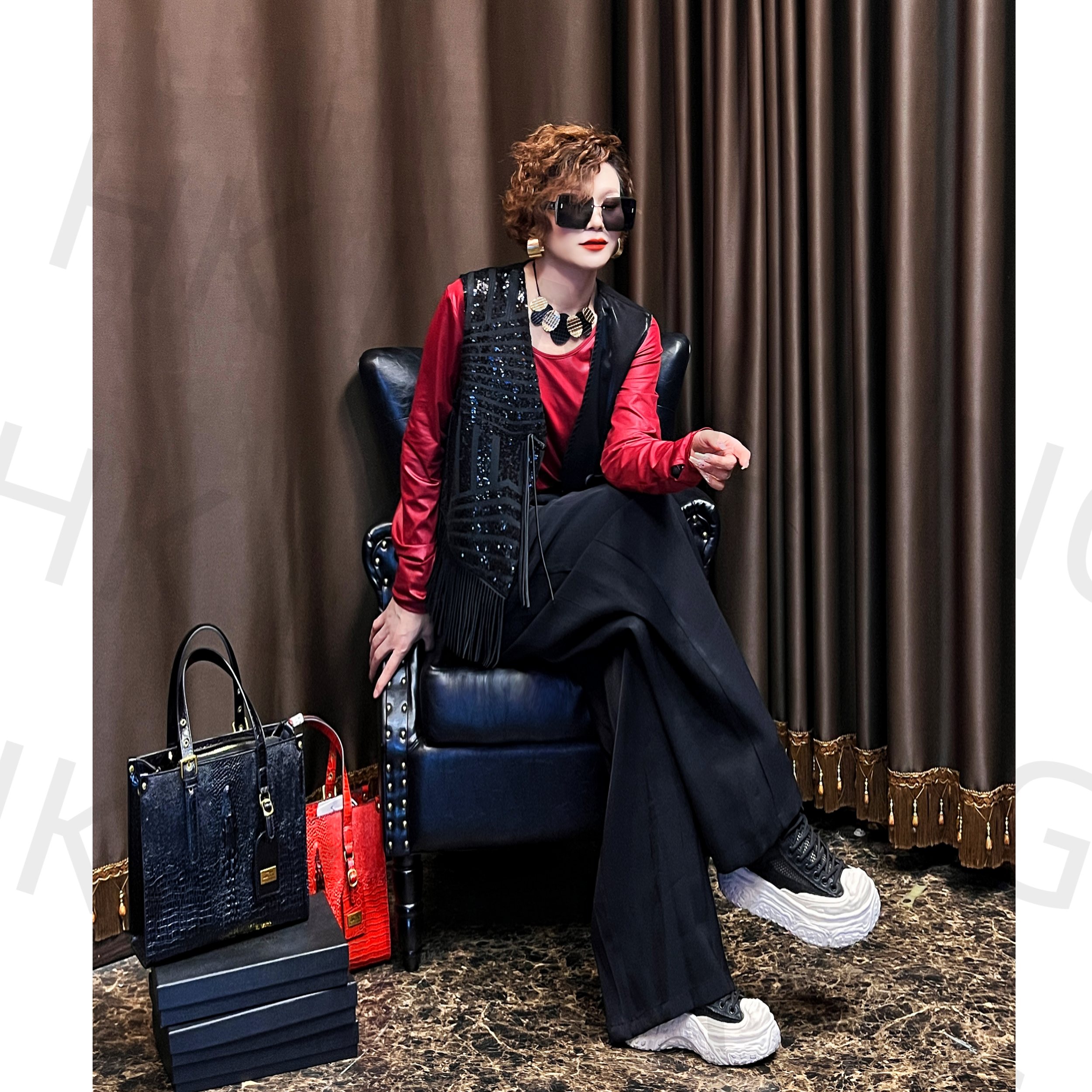 伦哥定制 I 初秋新款复古宝藏衣橱上新显瘦重工轻奢马夹 0382#