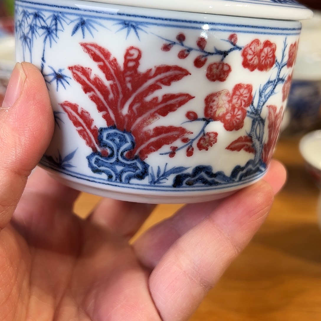 景德镇岚溪釉里红瓷器