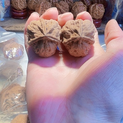 把件文玩核桃幽冥鬼姬带彩37