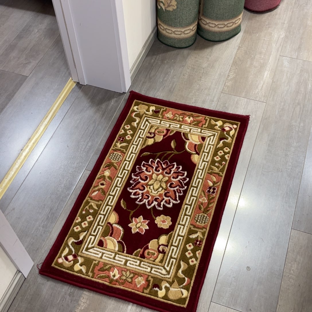 羊毛纯羊毛立体花地垫50×85