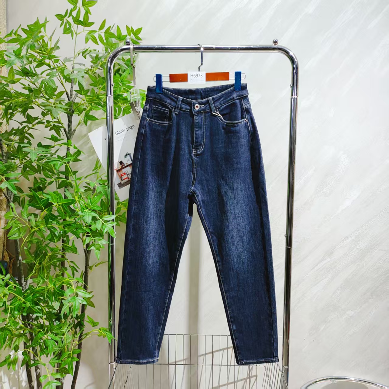 【H6973】 女士气质轻奢百搭牛仔裤