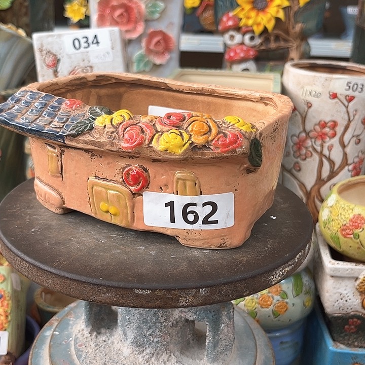 紫砂花盆粗陶材质多肉花盆