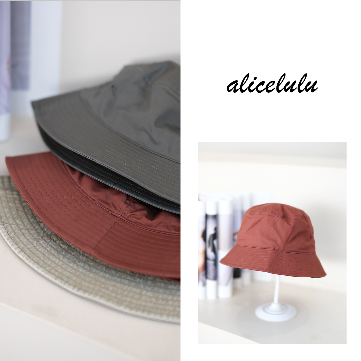 [alicelulu] 夏季百搭时尚渔夫帽女个性遮阳盆帽潮 LSP420033