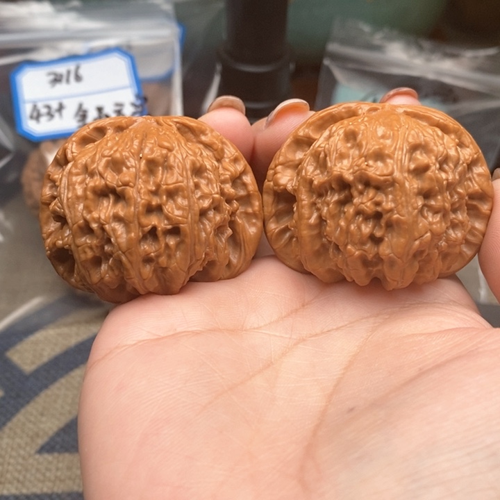 猴头核桃吊坠3119号球白47