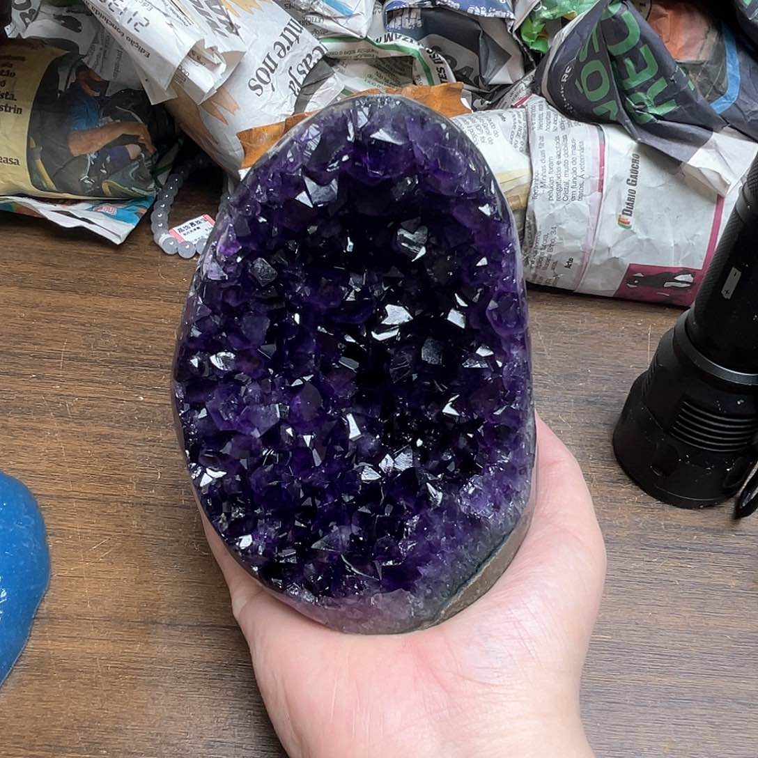 紫晶大型摆件（非配饰）未镶嵌J*