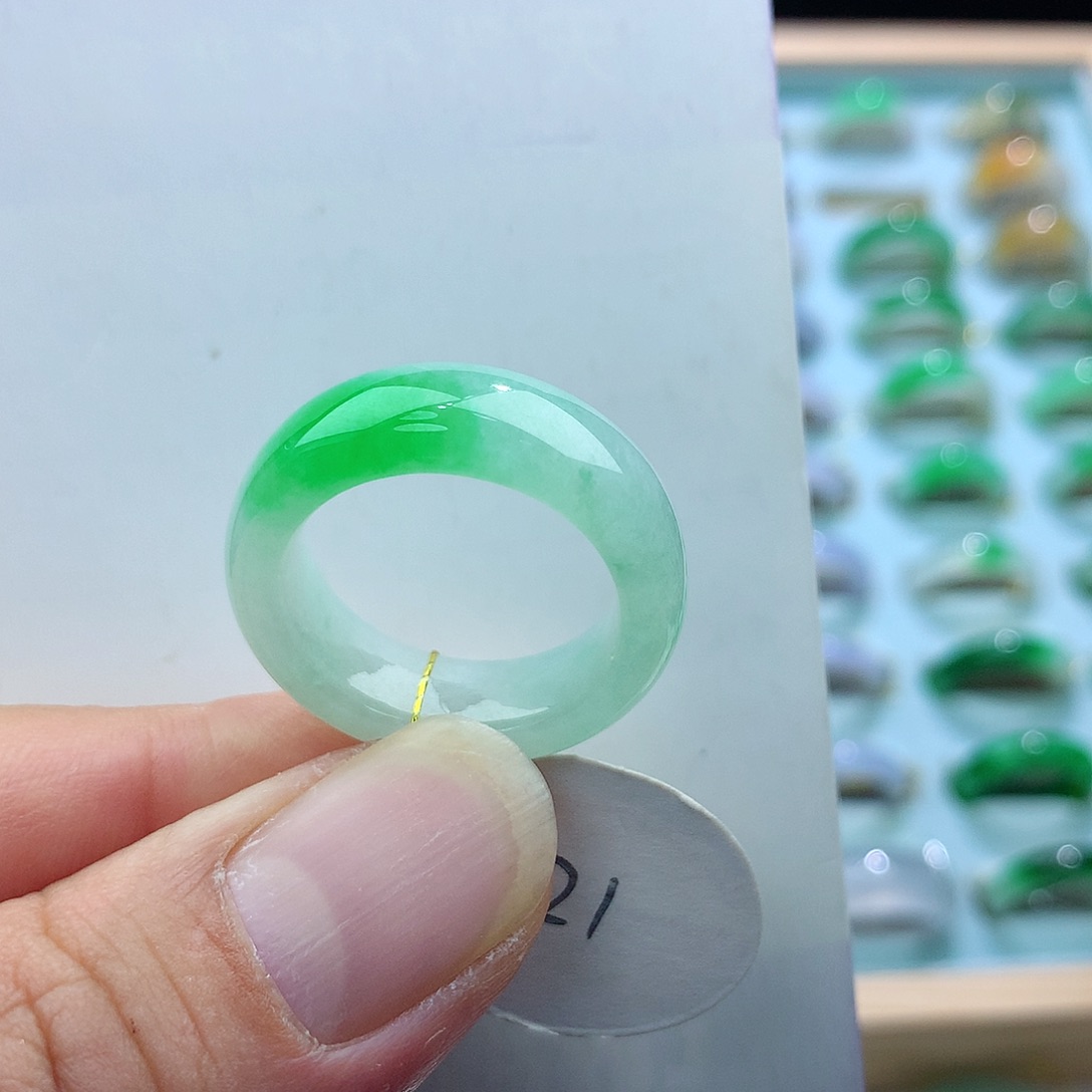 翡翠戒指未镶嵌21号