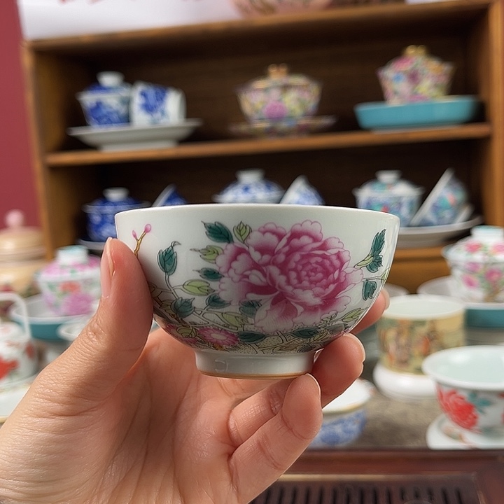 微瑕单杯景德镇陶瓷