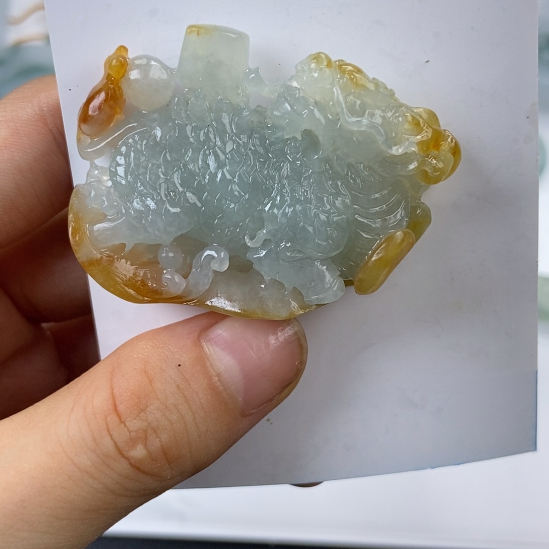 定制翡翠未镶嵌七*麒麟