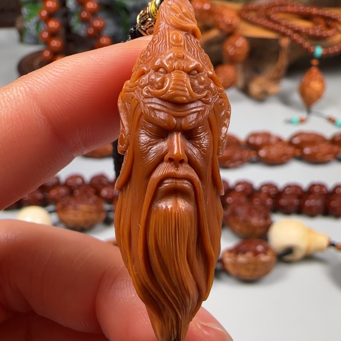 吊坠橄榄核关公单子