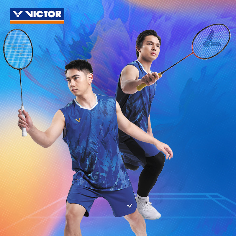 威克多VICTOR胜利T-55000羽毛球服男女运动大赛速干短袖T恤56000