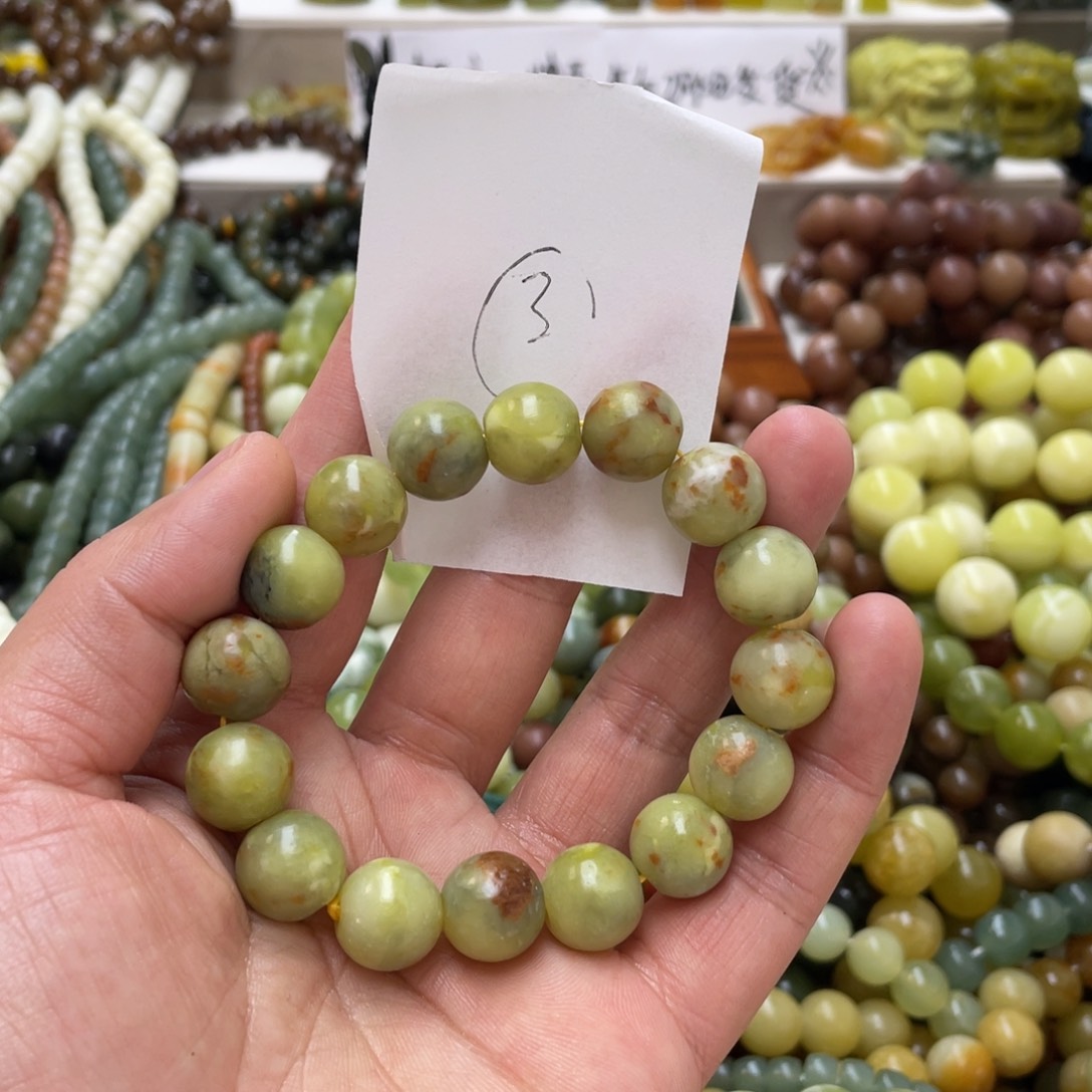 蛇纹石玉手链未镶嵌