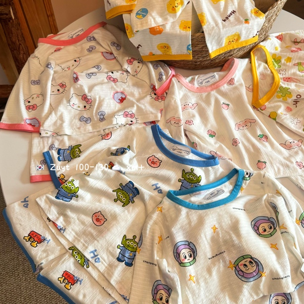 小不点点儿～婴儿爬服包屁扣号链接长袖纯棉幼儿印花卡通宝宝满印