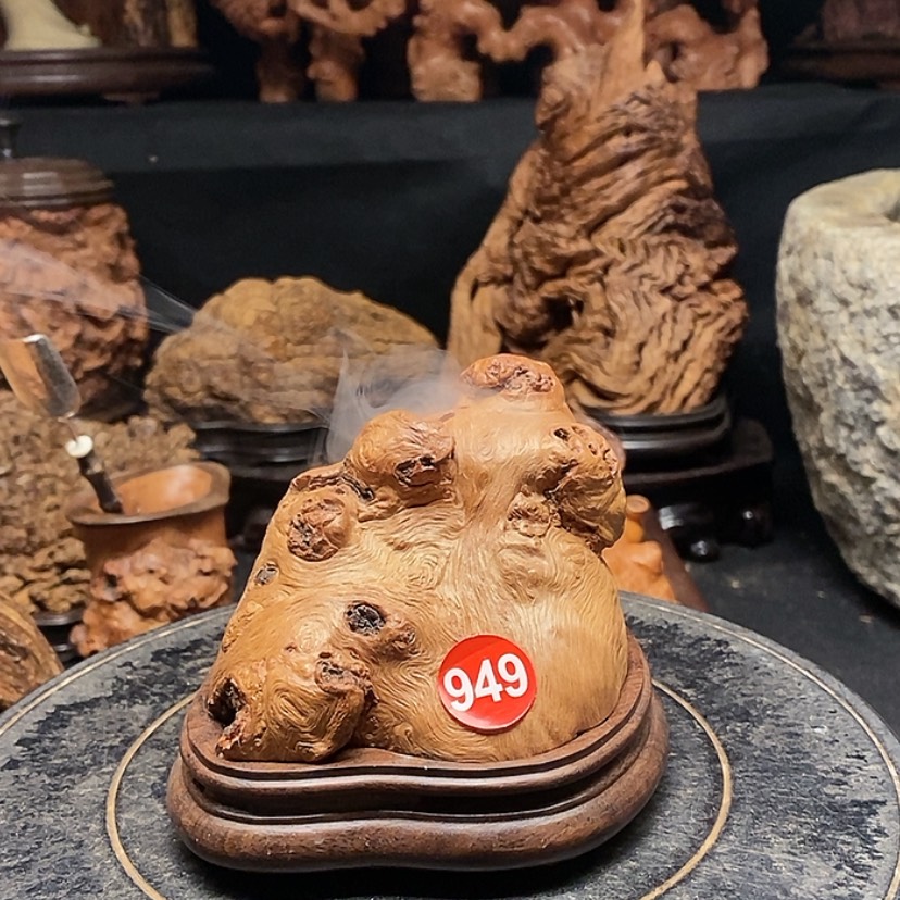 【闪购商品】949号荔枝木香炉工艺