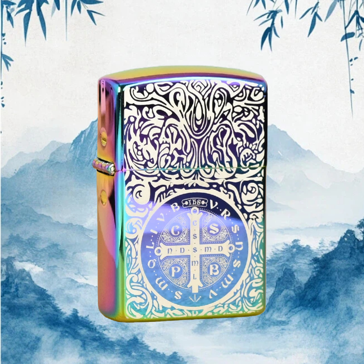 ZORRO佐罗幻彩康斯 打火机节日礼物送男友 无油十字架