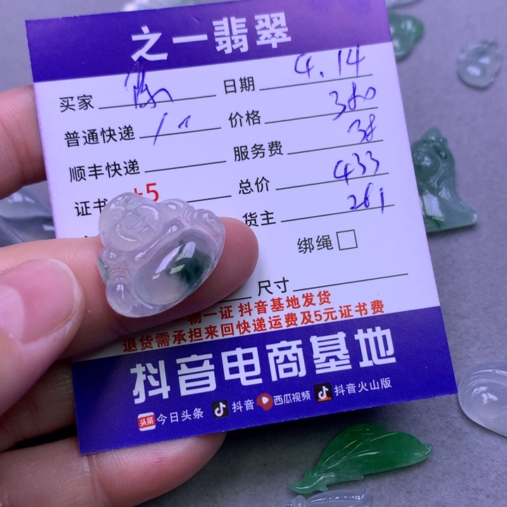 翡翠未镶嵌颈饰陈*宇