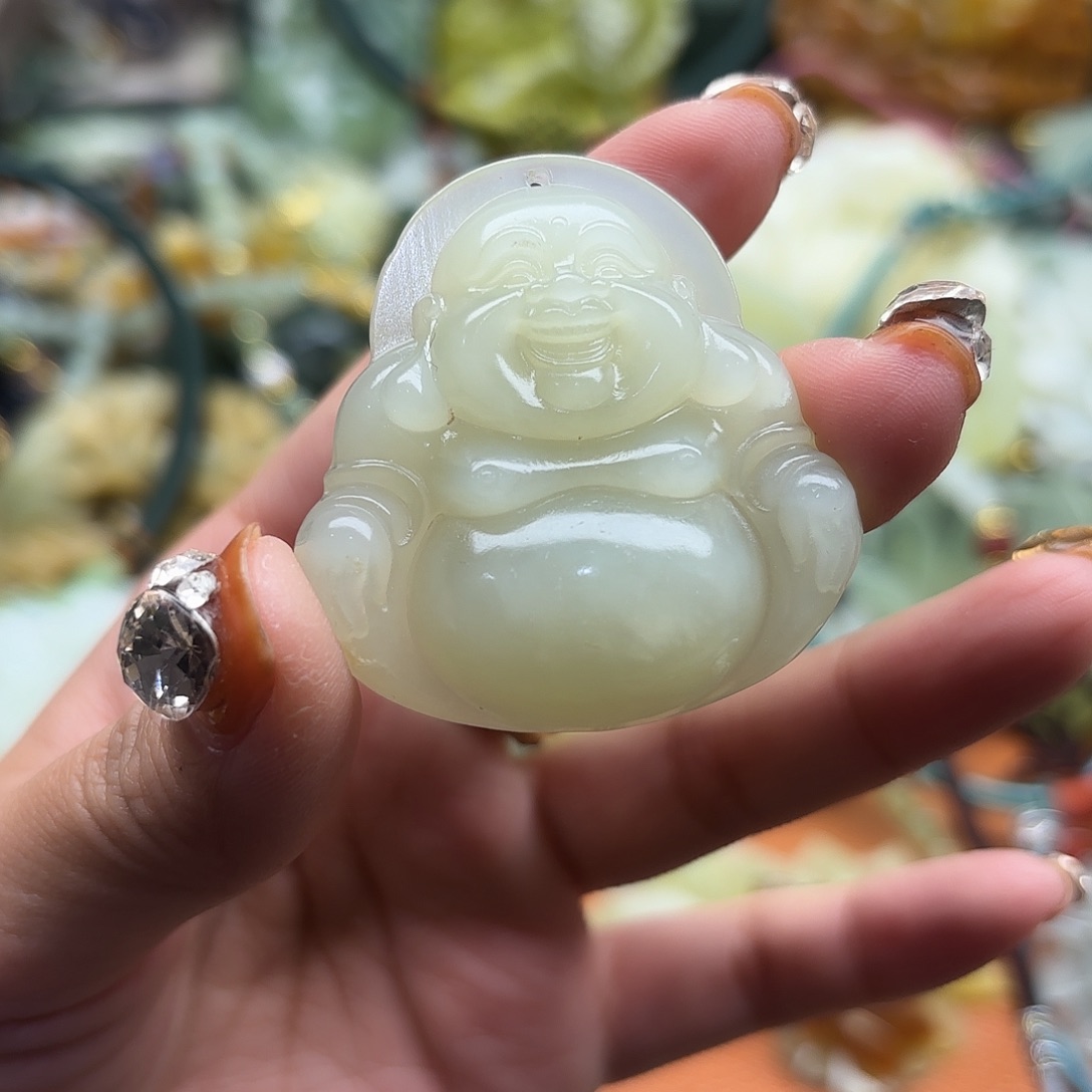 蛇纹石玉未镶嵌吊坠