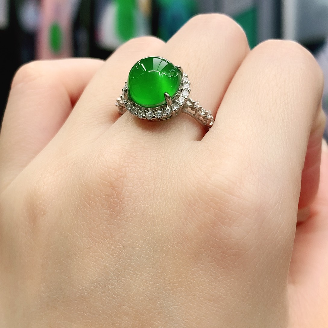 银S925镶嵌戒指玛瑙/玉髓