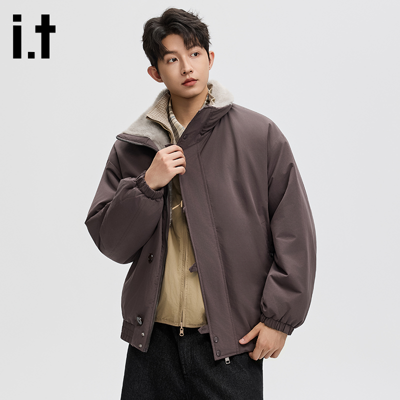IT.FIVECM男士冬季（双面穿座山雕）双色重磅水洗抗寒加绒保暖外套