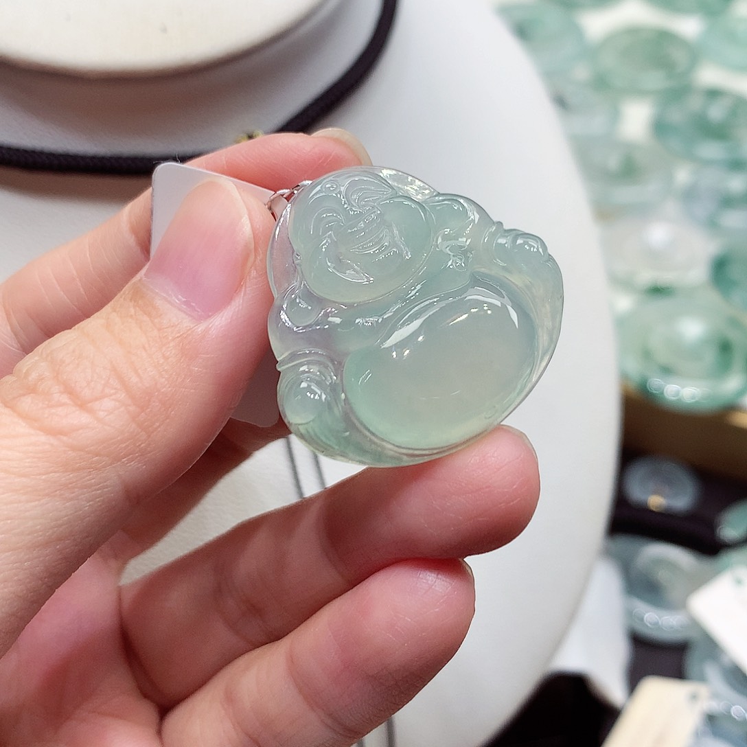 颈饰未镶嵌翡翠编号16，27.5/29/5.7