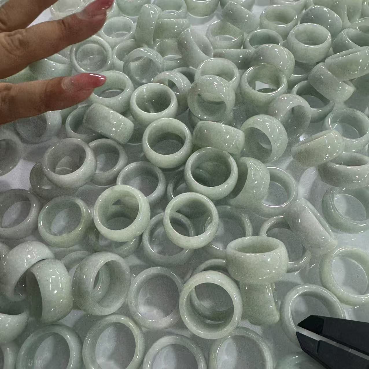 天然a货翡翠戒圈-d953-多样性发一件