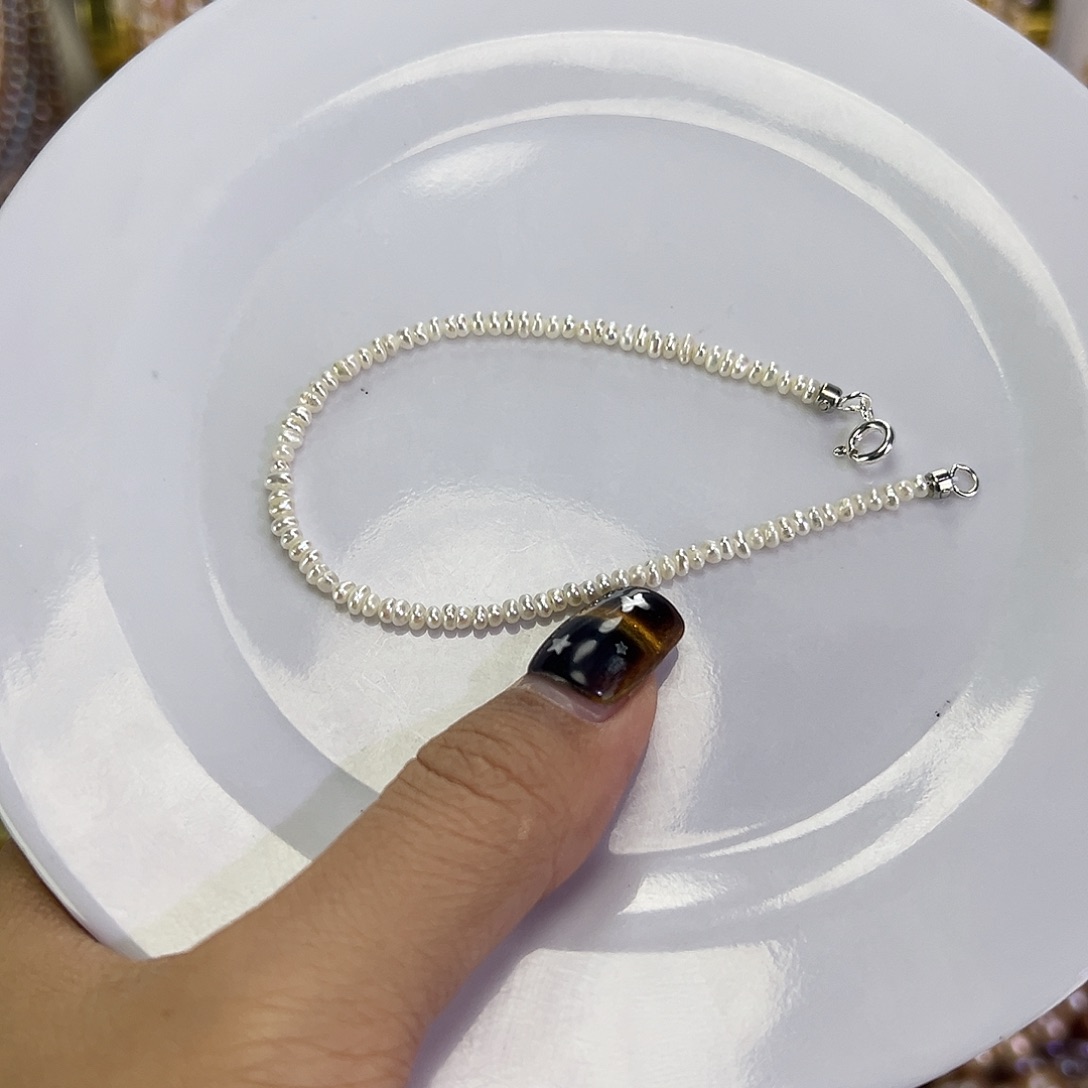 钛钢手绳淡水珍珠