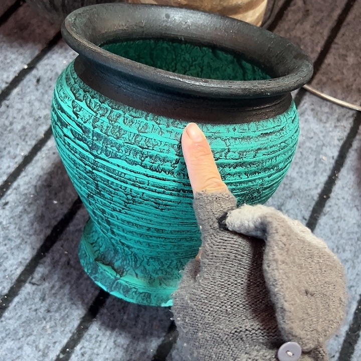 绿色火锅高20口18带孔