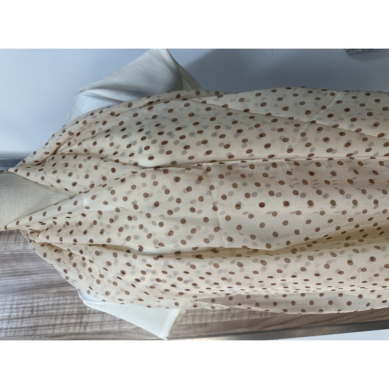 C305 黄色波点  围巾长巾180*70左右