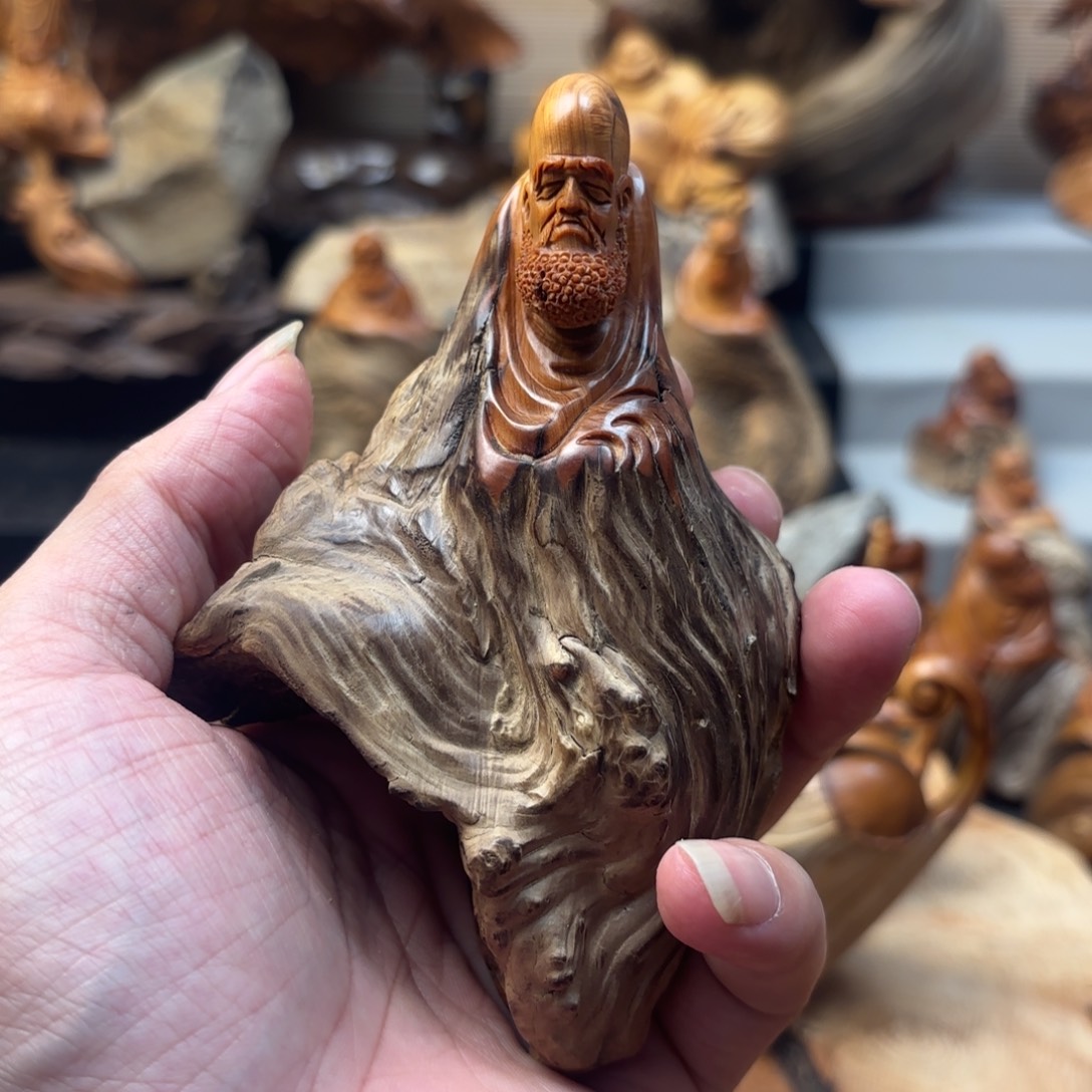 领***航柏木太行崖柏手工雕刻