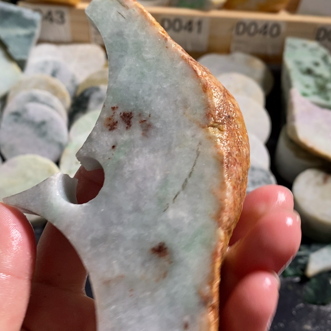 颈饰未镶嵌翡翠天然翡翠