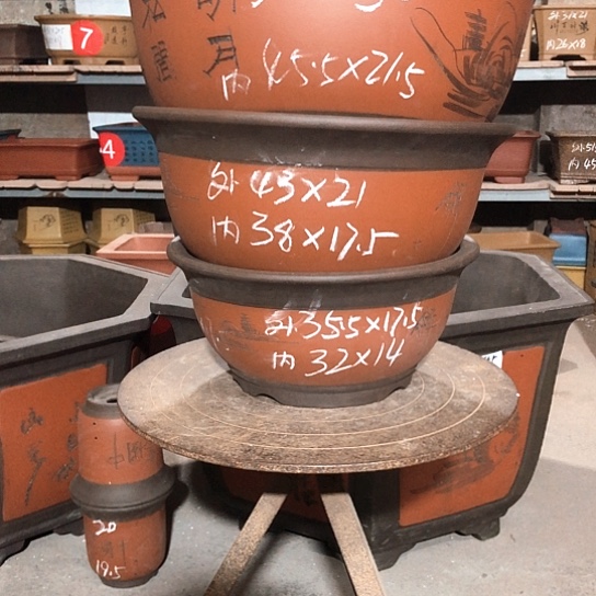 紫砂紫砂花盆包邮