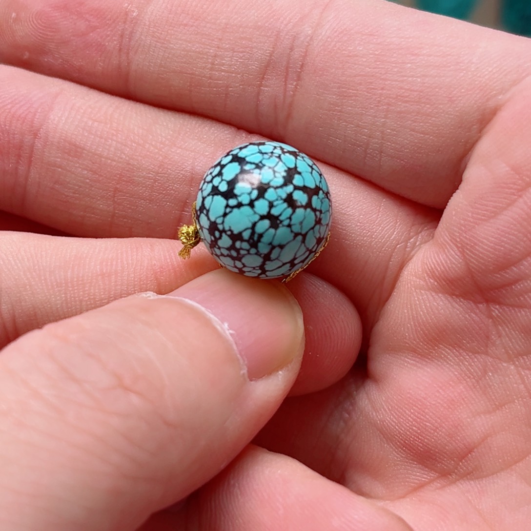 绿松石圆珠14.4未镶嵌