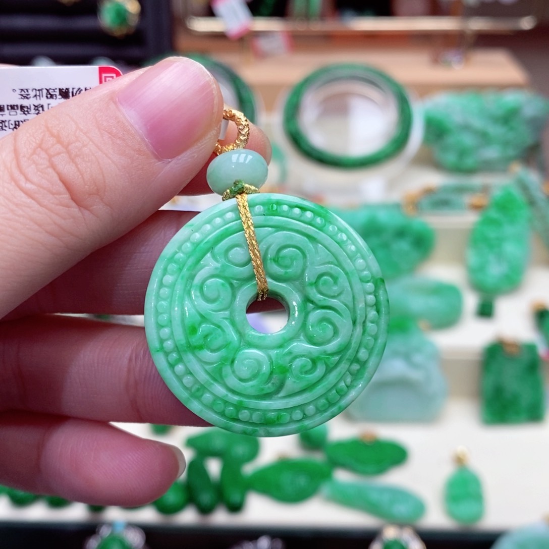 颈饰未镶嵌翡翠翡翠吊坠