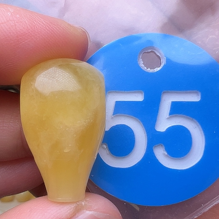 蜜蜡裸石未镶嵌冰片14.4m m