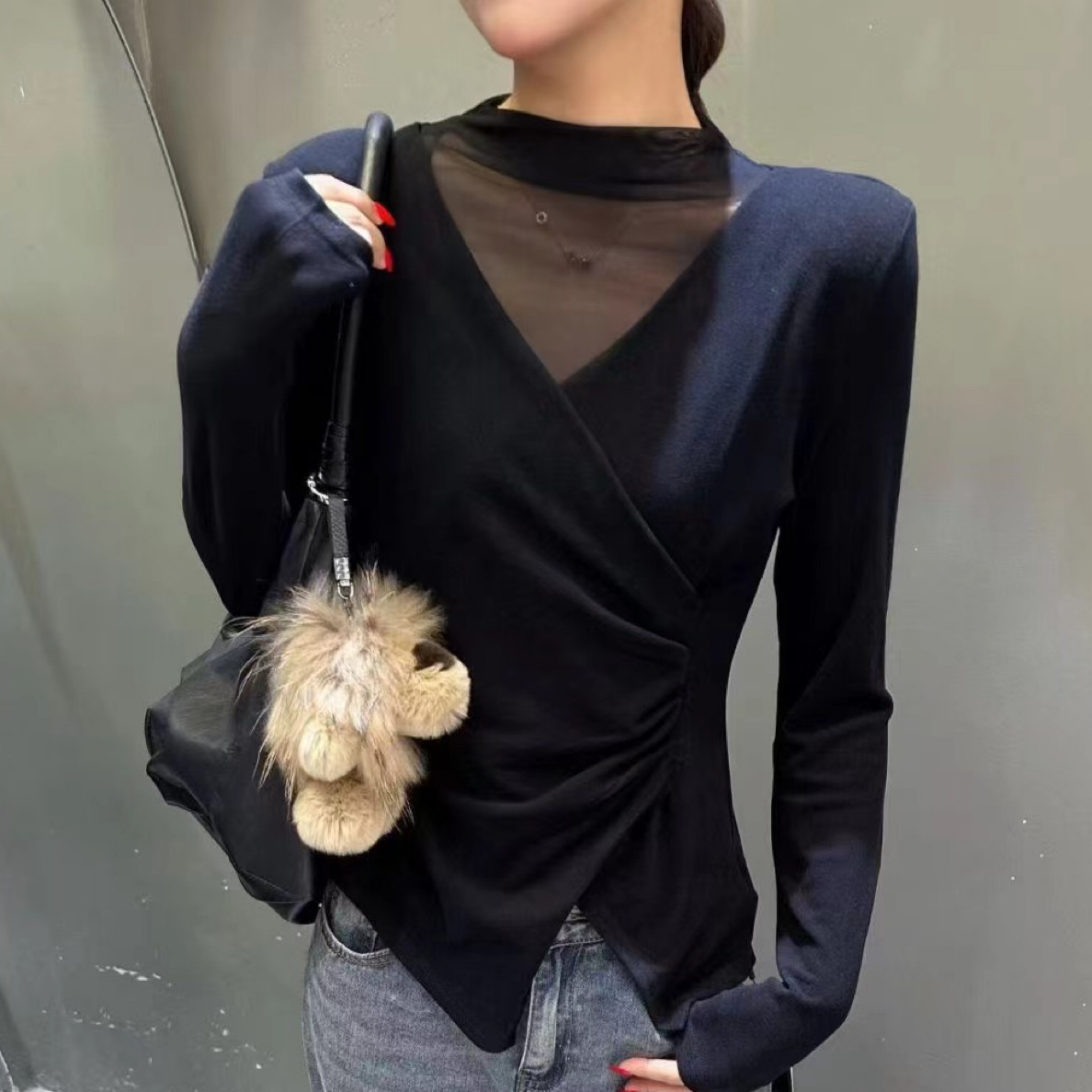 美时美客时尚网红百搭小衫