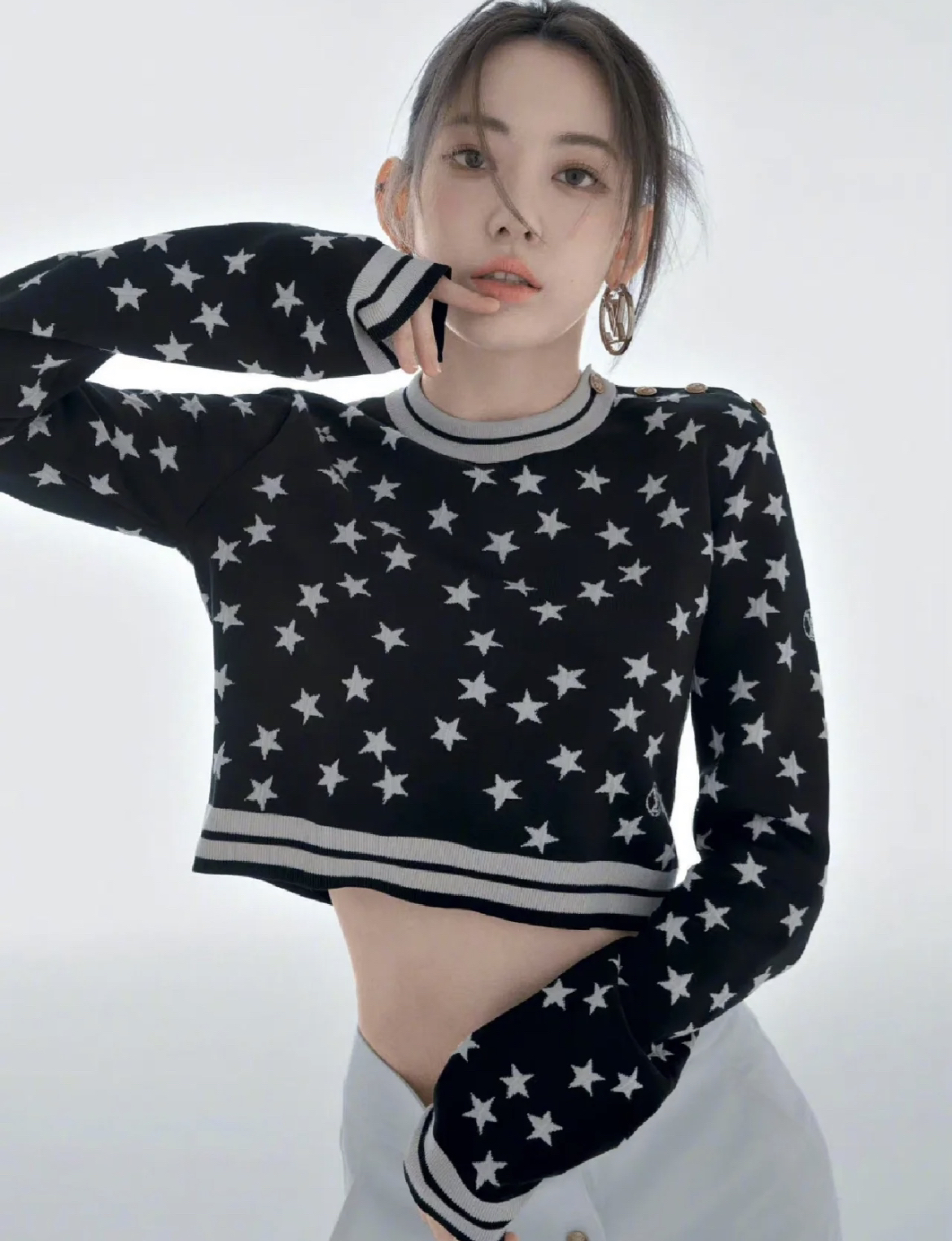 95新 LouisVuitton/路易威登  pp五五四 桑蚕丝/棉 针织衫m码98新