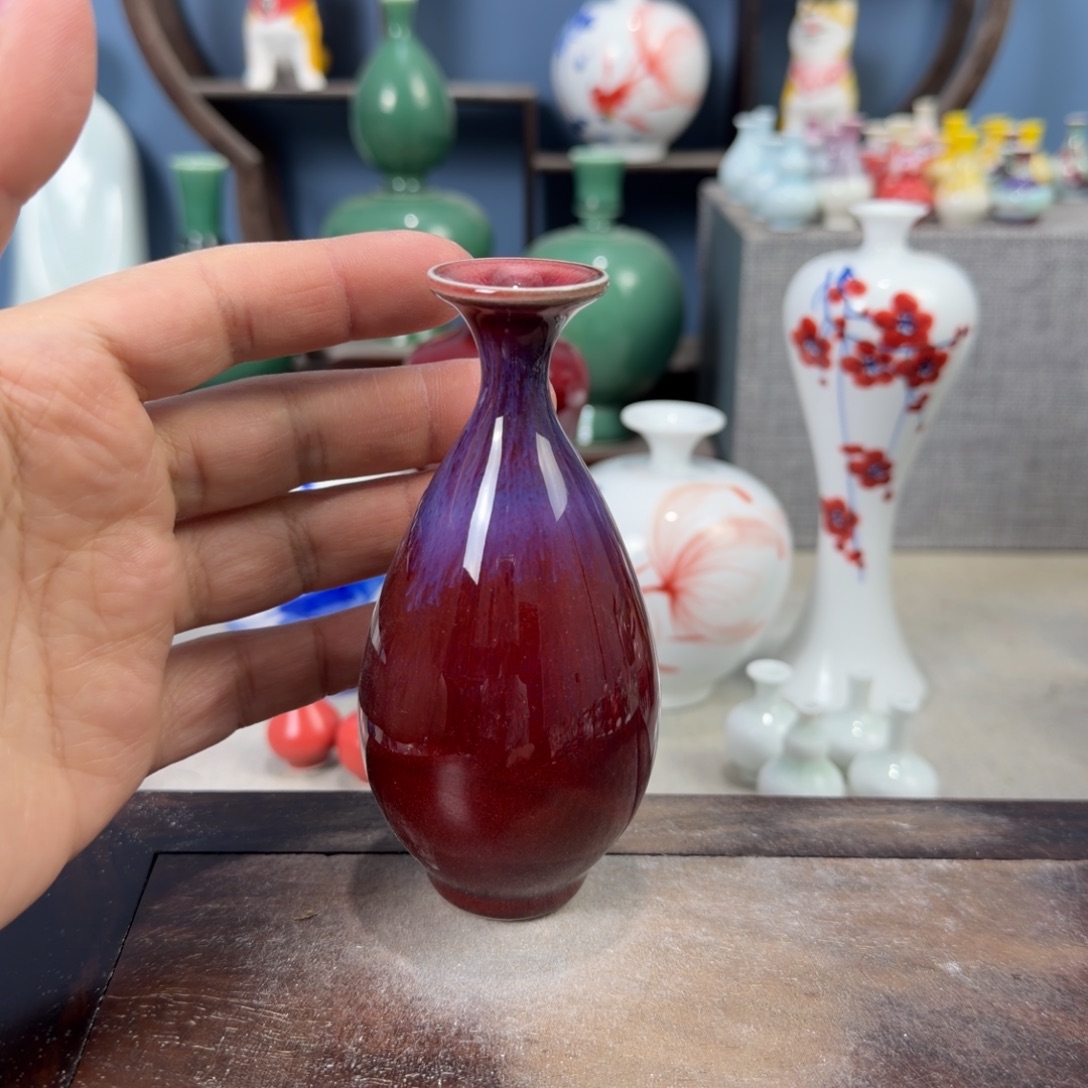 陶瓷手工小花器摆件