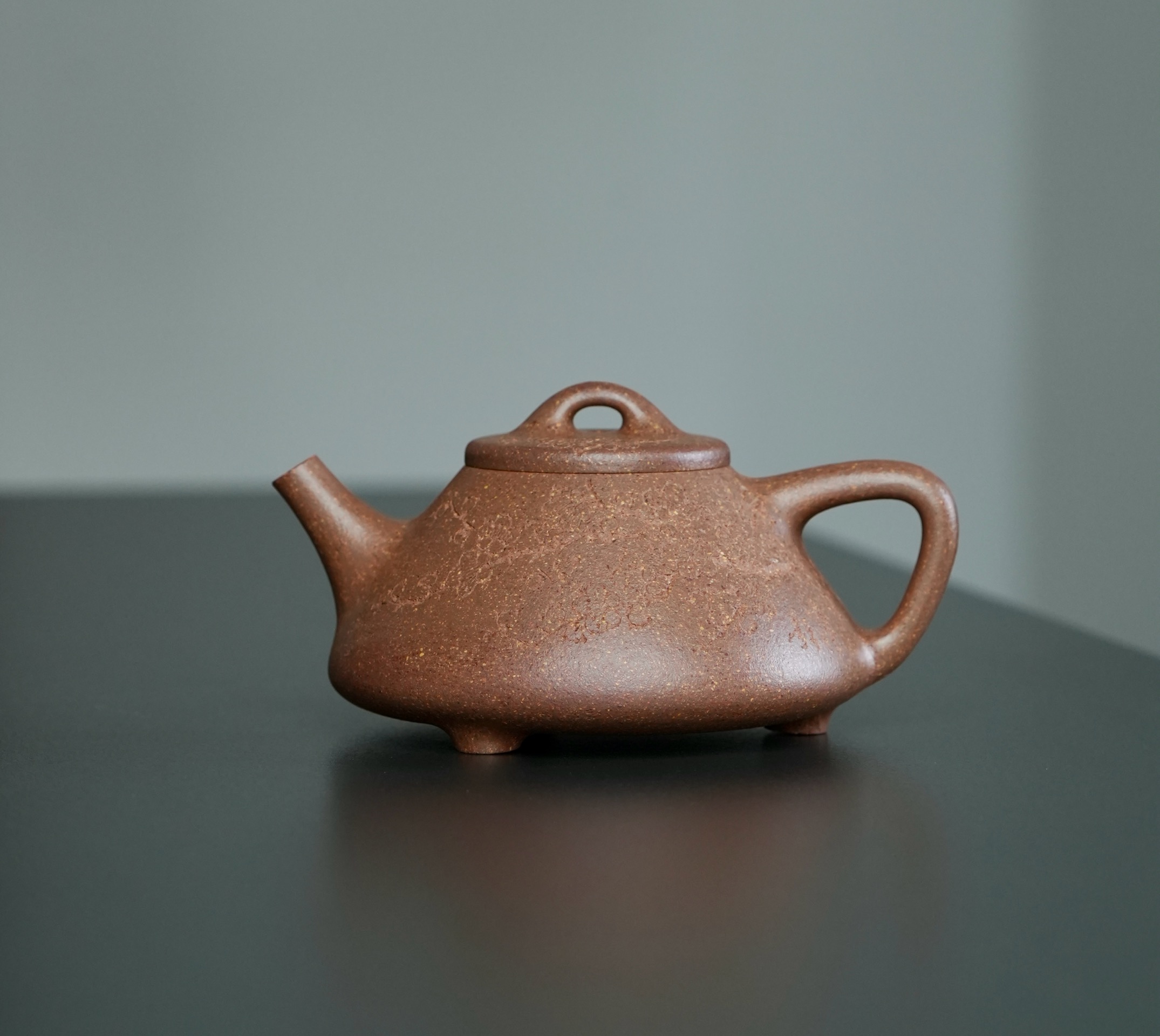 【子冶石瓢】明清老档口桃花泥 170cc 宜兴黄龙山原矿泥料