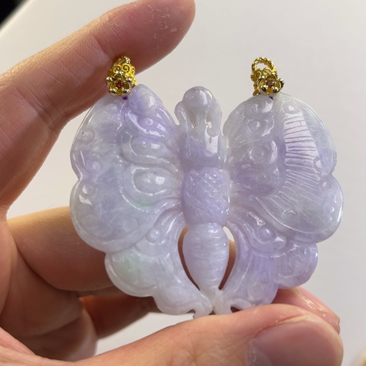 翡翠吊坠(赠链)未镶嵌代编织