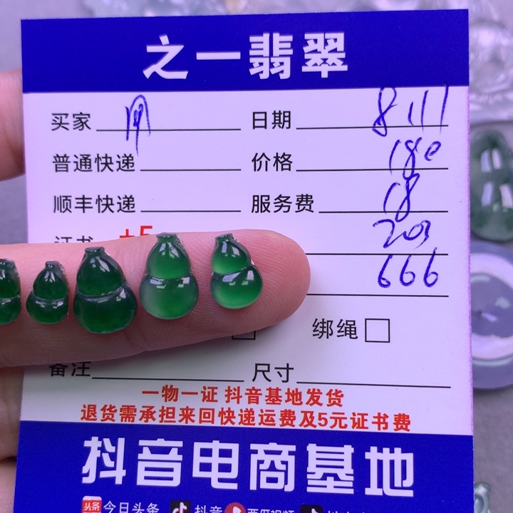 翡翠未镶嵌颈饰用***6翡翠