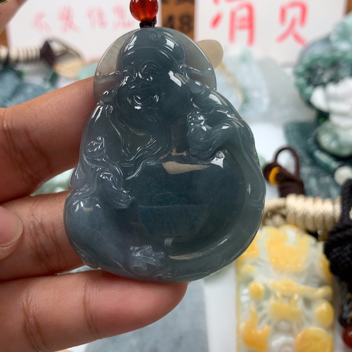 翡翠颈饰未镶嵌保真天然A货翡翠