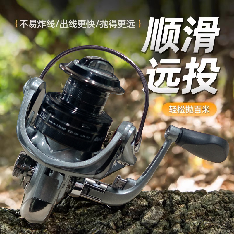 鱼乐YOLO侠客剑渔轮纺车轮6轴海竿轮海杆渔轮鱼线轮