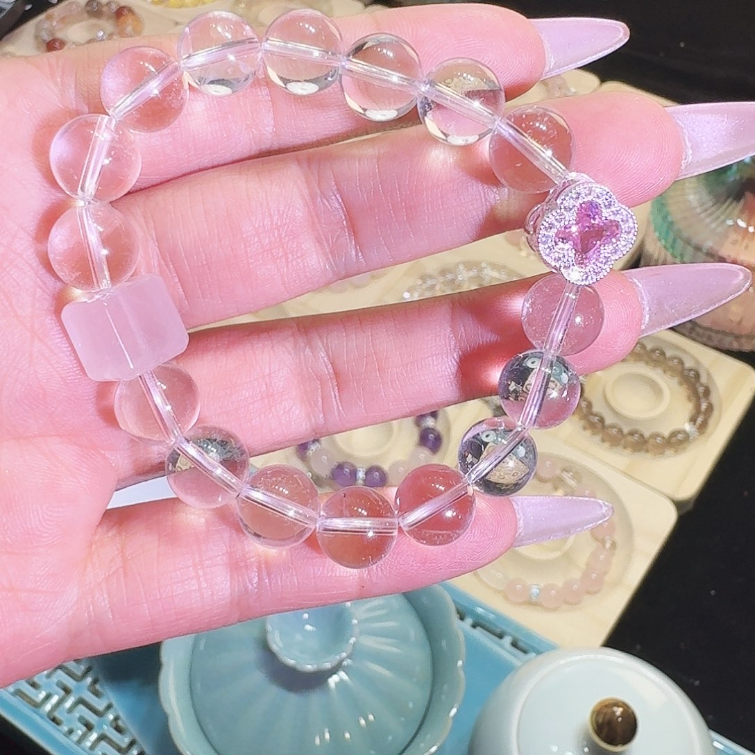 足银镀金镶嵌手链水晶