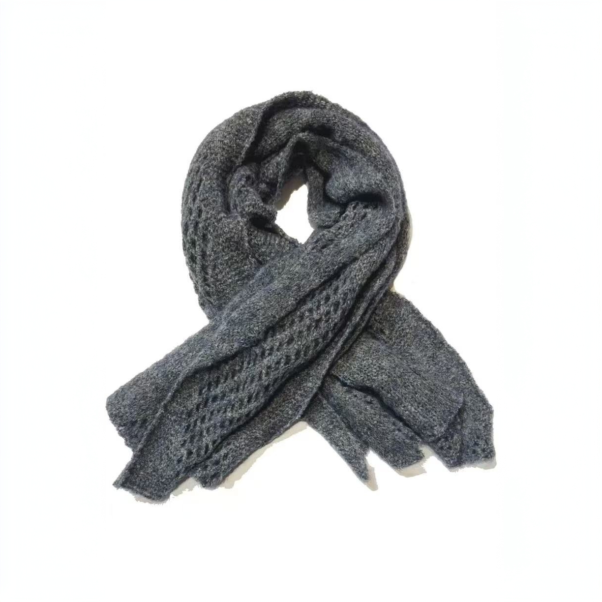 左岸迷香·贞琦坊 针织围巾：Z25FW7207 百搭时尚纯色