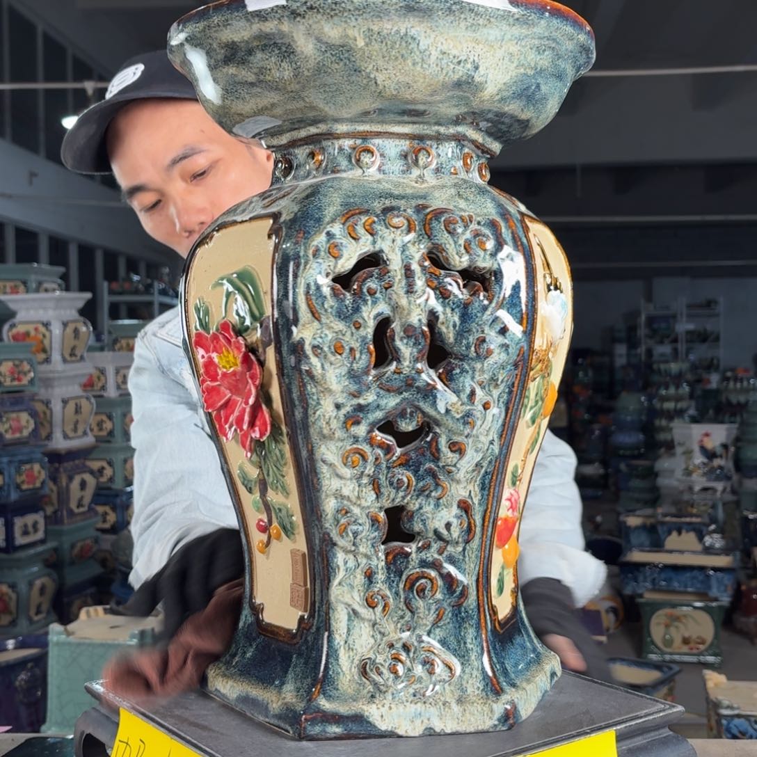 一风堂石湾花盆 面宽30高45