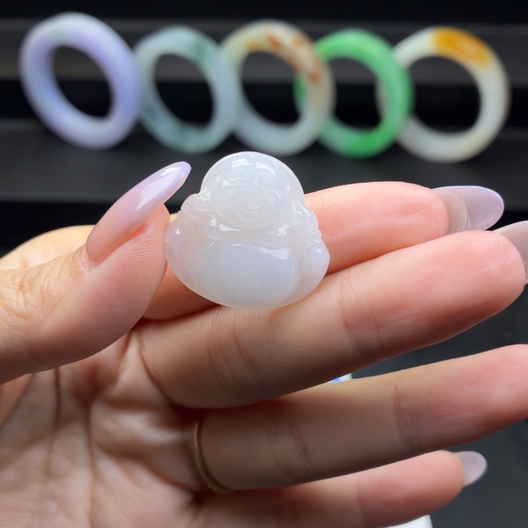 木***灵翡翠未镶嵌颈饰翡翠