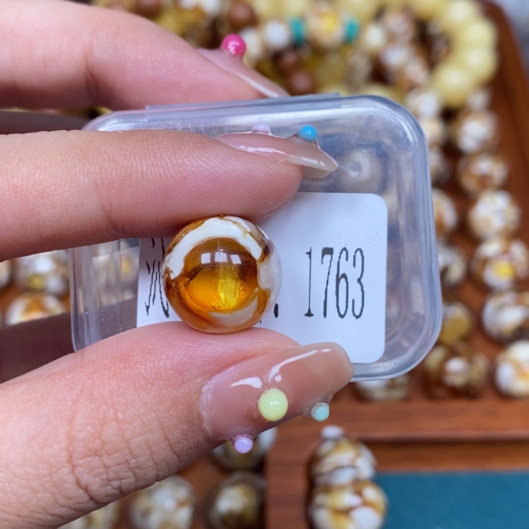 猴头核桃把件沁色圆珠老型1763