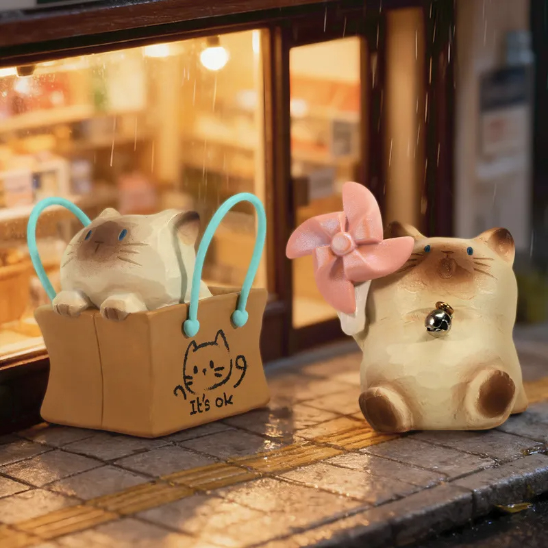 【栗子拆盒】猫猫PAI小陪伴日常盲盒摆件盲盒