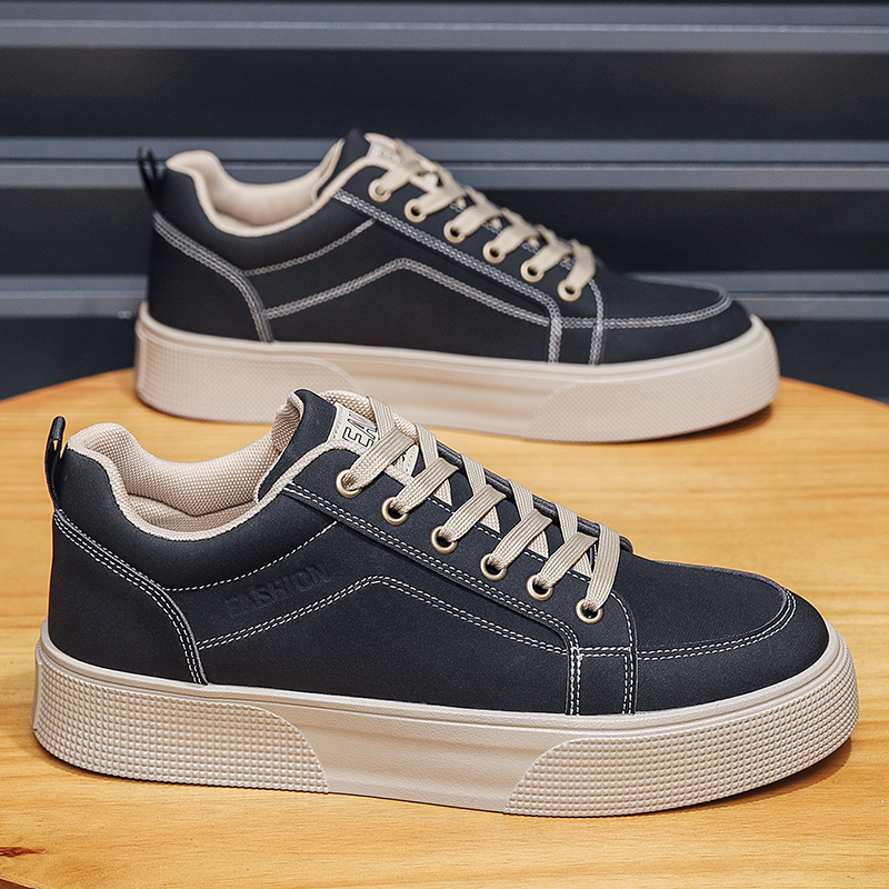 男鞋2025新款低帮休闲百搭韩版潮户外运动休闲工装板鞋子男星B07