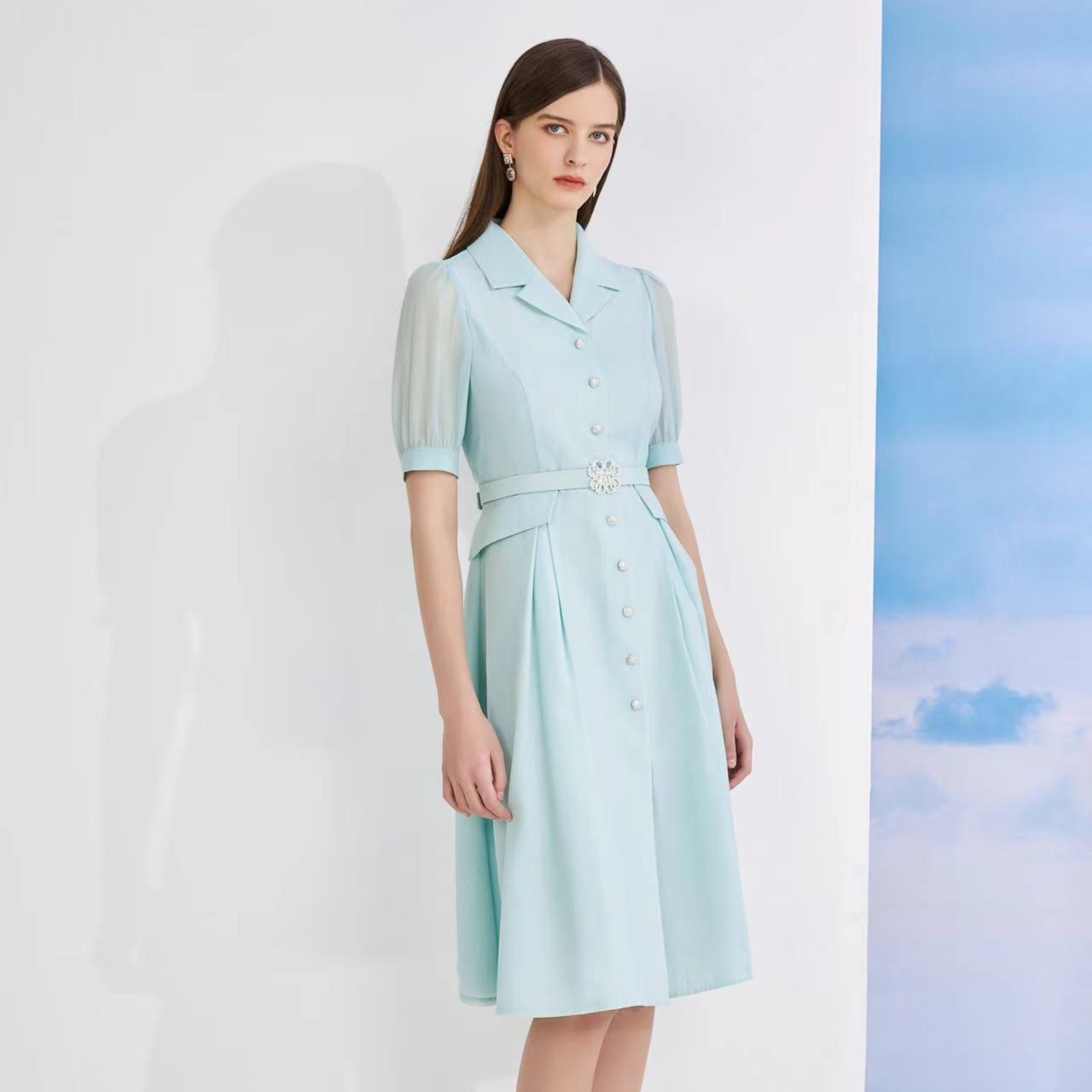 MOJO.S.PHINE~新款连身裙薄荷绿-MJEB07WOP315T01/zb