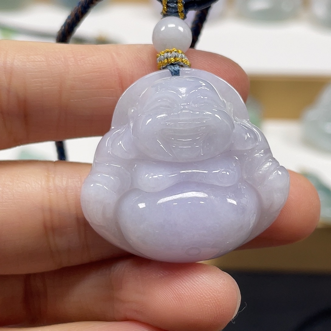 翡翠未镶嵌颈饰天然翡翠佛公吊坠一件16号